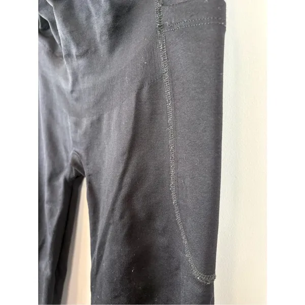 BLANQI Maternity Side Pockets Leggings Black High Waist Size Medium - Image 4