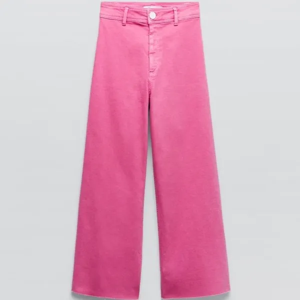 ZARA marine straight pink jeans - Image 3