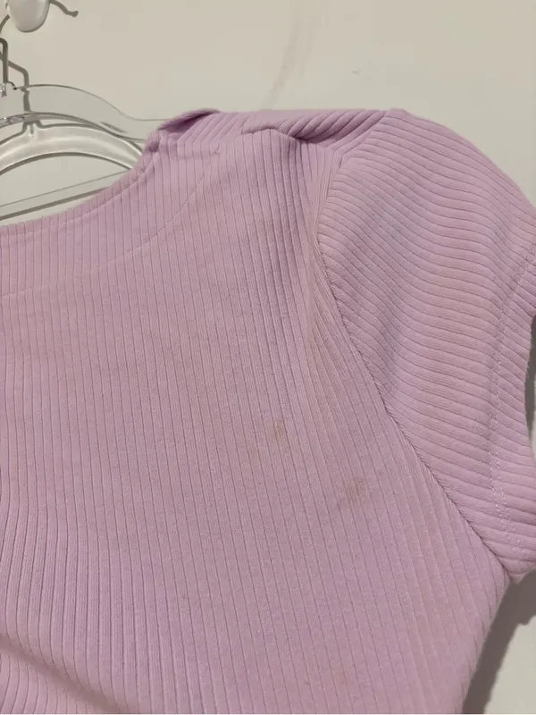 American Eagle Outfitters Ribbed‎ Bodysuit & Shrug cardigan lilac purple medium - Image 7