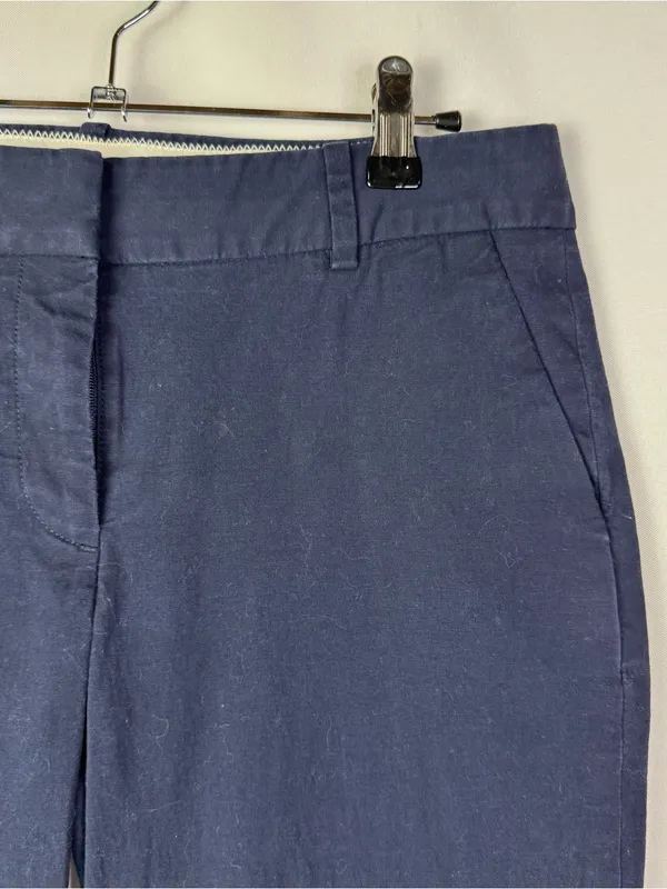 J. Crew Petite Navy Blue Addison City Fit Straight Leg Chino Dress Pant 4S - Image 3