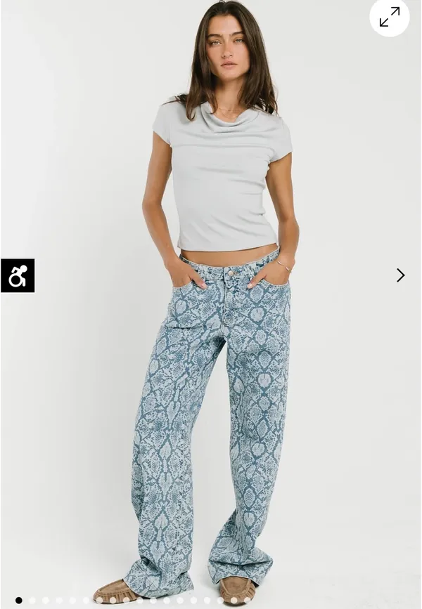 Bohme Jeans Wide-Leg pattern MId rise 31 - Image 3