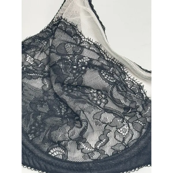 Wacoal Retro Chic Full Figure Underwire Bra 855186 Lace Seamed Cups 36D - Image 5