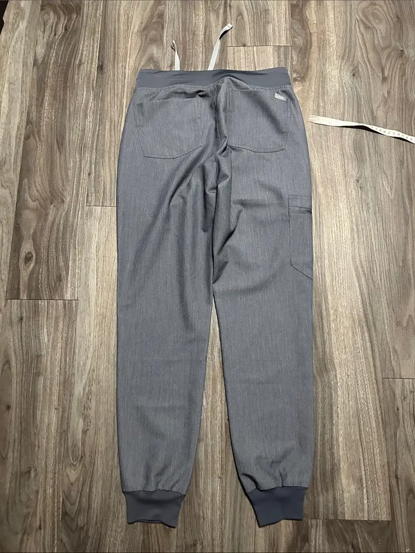 Figs Gray Drawstring Jogger Scrub Pants - Image 8