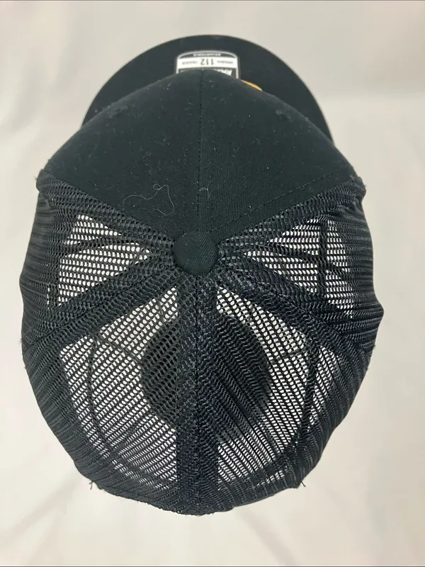 Richardson 112 Trucker Hat with Gold Butterfly Logo - Black - Image 5