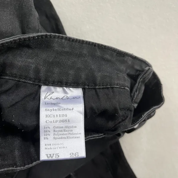 KanCan black distressed skinny jeans (26) - Image 3