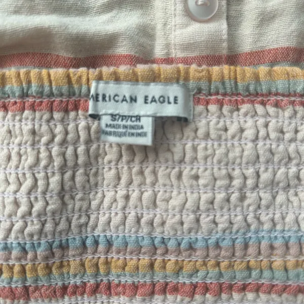 American Eagle Outfitters Multicolor Striped halter Top size medium - Image 4
