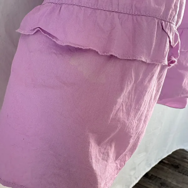 NWT Free People Sail away tunic tiered ruffle dress lilac purple small - Image 15