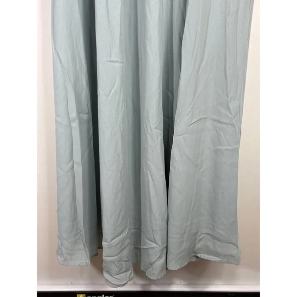Show Me Your Mumu Jenn‎ Maxi Dress in Silver Sage Crisp Blue V Neck| XXS | NWT - Image 11