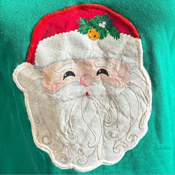 Vintage Pannill by Hanes Christmas‎ Santa Sweatshirt Small whimsical unique - Image 4