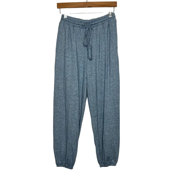 Zenana Small Matching Set Heather Blue Jogger Pant Long Sleeve Top - Image 7