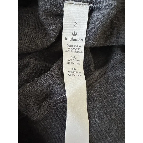 Lululemon Start‎ Anew Skirt Heathered Grey Cotton Elastane Ribbed Sides Size 2 - Image 4