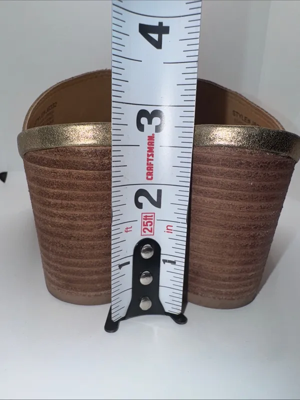 MADEWELL Harper Mules Metallic Gold Leather Women’s 5 - Image 7