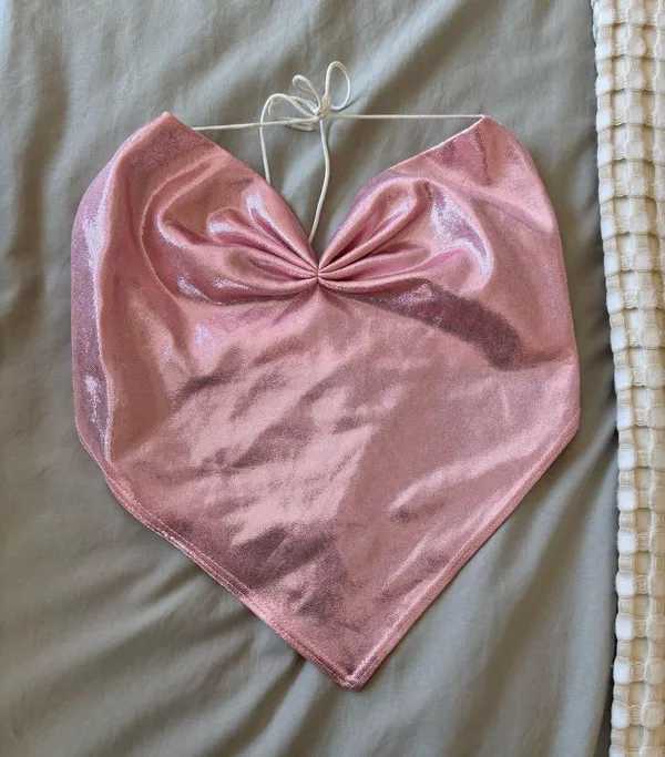 pink halter top - Image 2