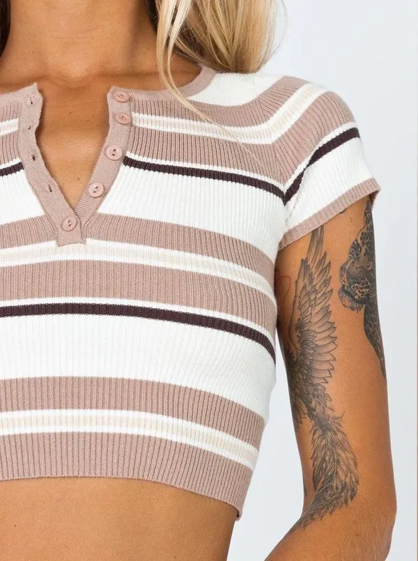 Princess Polly Orla Short Sleeve Top Multi - Image 4