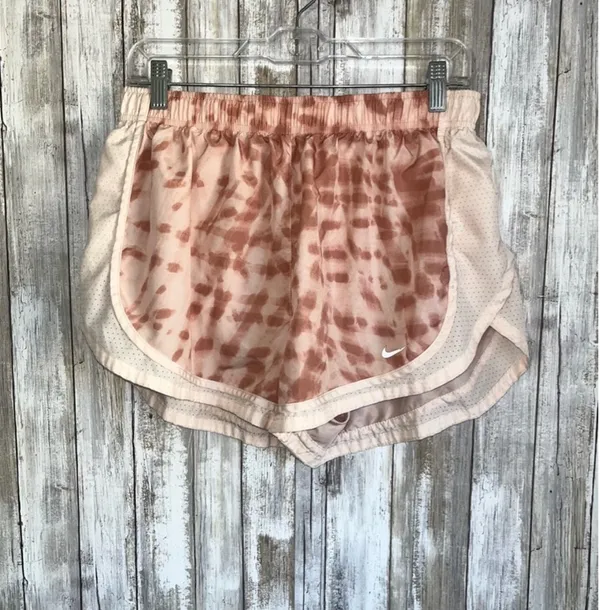 Nike Tempo Dri Fit Printed Spotted Running Orange Athletic Shorts XL - Image 2