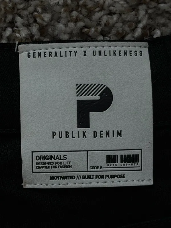 Publik Denim Black Beaded Star Flare Jeans Men’s Size 32x35 - Image 10