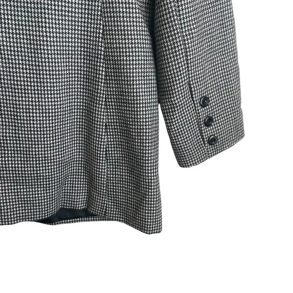 Vintage Bill Blass Blassport Women Blazer‎ 10 Houndstooth Tailored Career Jacket - Image 5