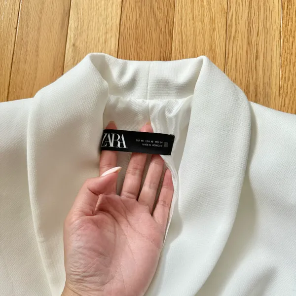 White Long Blazer  - Image 4