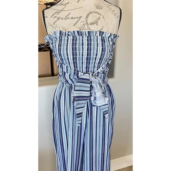 Sunday Up Womens Jumpsuit Medium Bohemian Beach Coastal Cowgirl Y2k 90's Preppy - Image 6