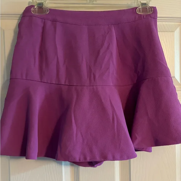DO+BE Purple Layered Ruffle Skirt - Image 3