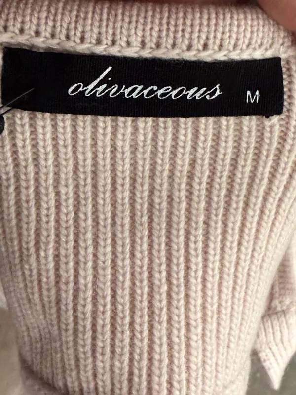Olivaceous Wool Blend Sweater Bralette nwt - Image 4