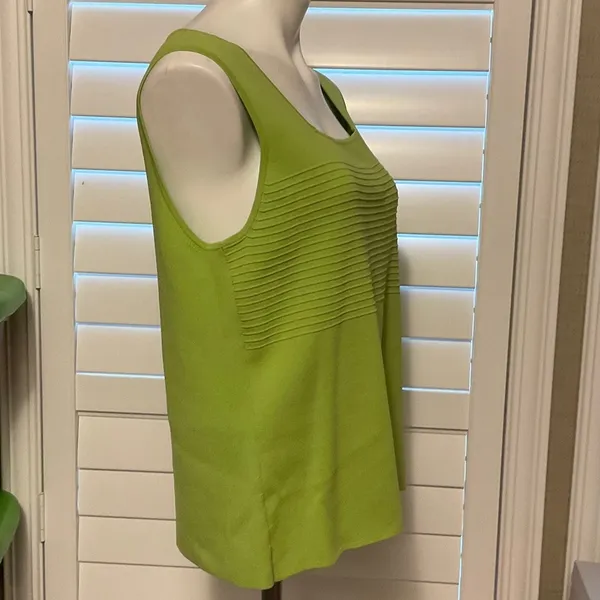 Cable & Gauge Lime Green Tank Top - Image 3