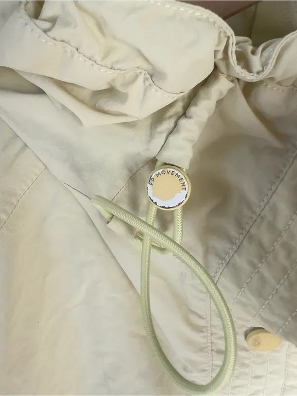 Free People Singin In The Rain Packable Rain Jacket in Butter Yellow - Image 7