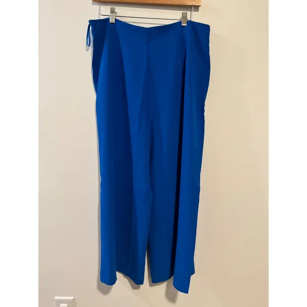 Ted Baker London Blue Pleated Culotte Pants‎ Wide Leg Size 4 NWT - Image 2