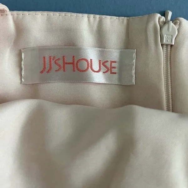 NWT JJ's House‎ Pearl Pink Halter Neck Pleated Chiffon Maxi Bridesmaid Dress - Image 6