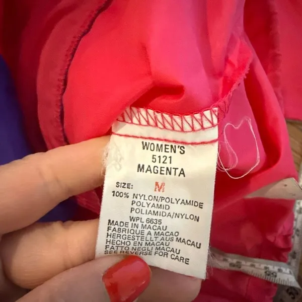 Woolrich Vintage hot pink windbreaker jacket size m - Image 8