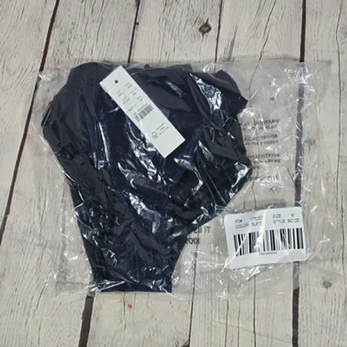 J. Crew Curved-waist cheeky‎ bikini bottom in Navy M NWT - Image 9