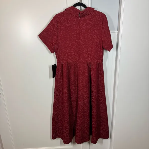 TUCKERNUCK Cranberry Jacquard Adelaide‎ Midi Dress size xl wedding work office - Image 6