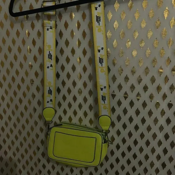 Neon yellow fluorescent green Cross body bag purse Fanny pack caution student dr - Image 8