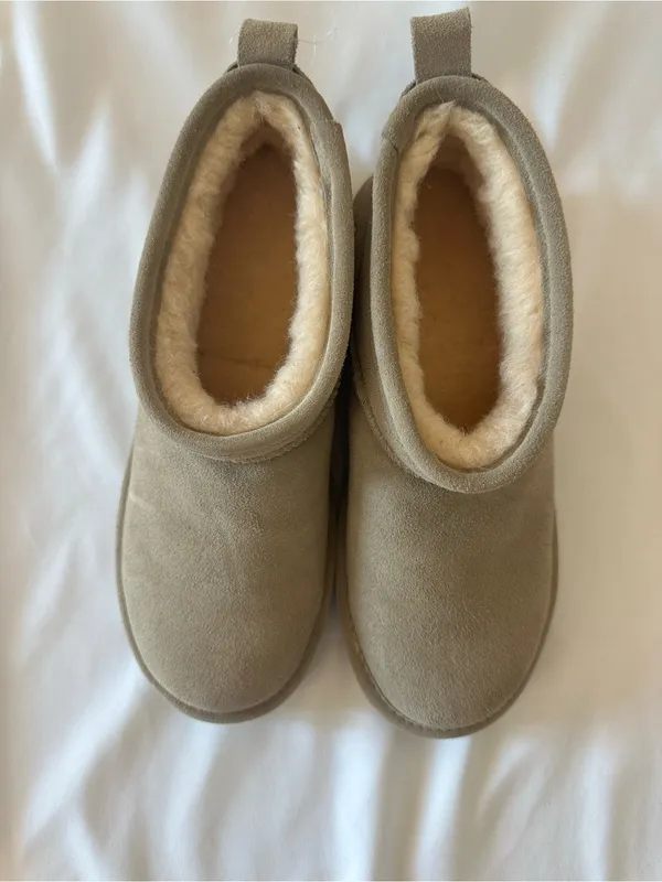 BearPaw Women's Ankle Booties in Taupe - Image 6