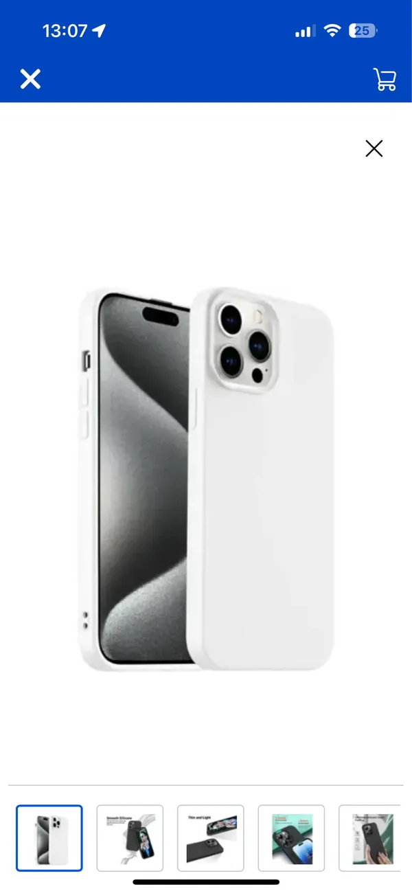 iPhone 15 Pro white silicone case - Image 4