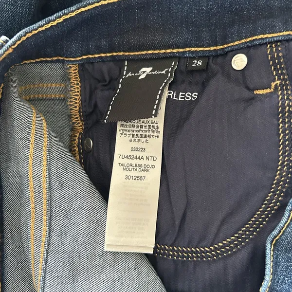 7 For All Mankind Tailorless Dojo Nolita Dark - Image 13