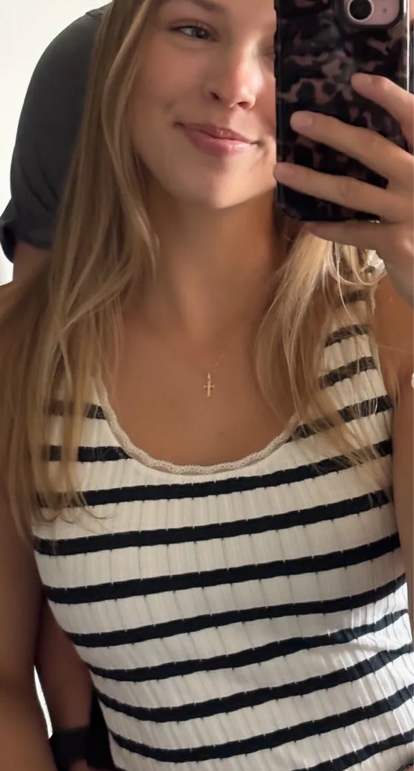 Truth NYC black and white striped tank - Image 3
