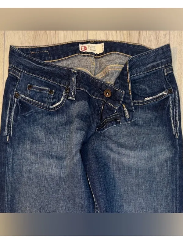 BKE Dark Blue Cropped Capri crop jeans denim - Image 3