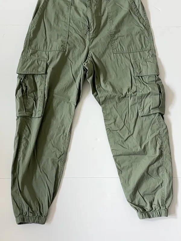 Abercrombie & Fitch Cargo Jogger Pants M Sage Green Y2K Utility - Image 7