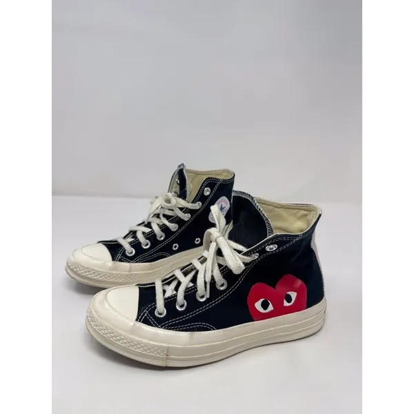 Comme Des Garcons PLAY x Converse Unisex Chuck Taylor Sneaker Men 5.5 Women 7.5 - Image 4