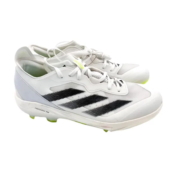 NWT Adidas Adizero Instinct+ Softball Cleats Women White Volt Shoes IF3361 SZ-12 - Image 2