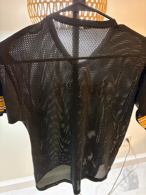 Steelers Black Mesh Jersey Top - Image 3