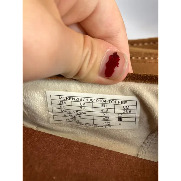 Vionic McKenzie Suede Loafers Brown Scalloped Trim Moc Toe‎ Slip On women's 9.5 - Image 10