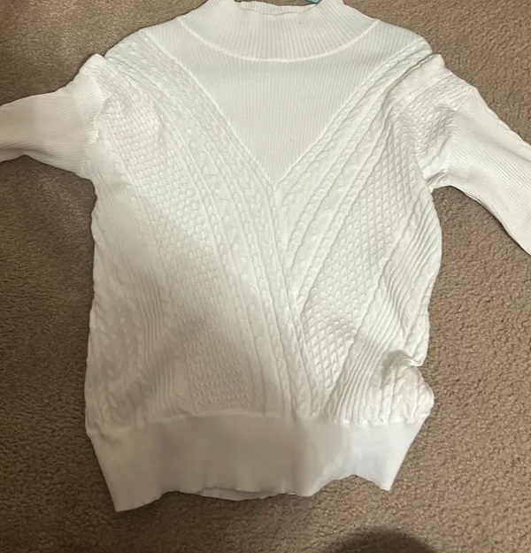 Solitaire White Sweater - Image 3