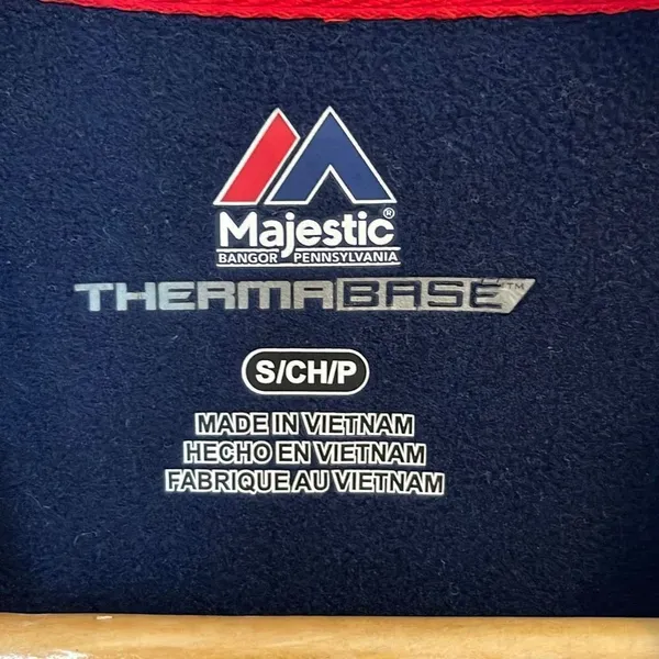 Majestic Men's Thermabase Sweatshirt Boston Red Sox Baseball MLB Blue Small‎ - Image 3