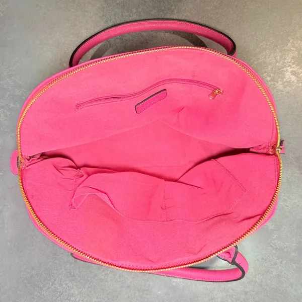 Apt. 9 HandBag | Pink Bow Gold Hardware | Full Zip Medium Purse - Image 9