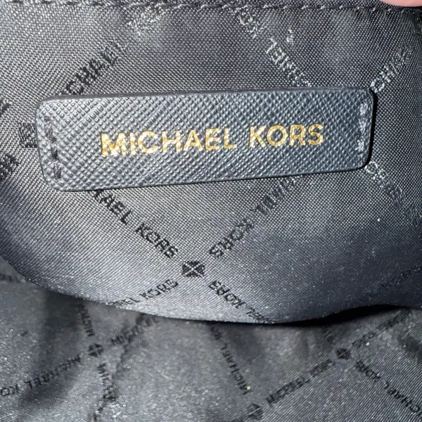 MICHAEL KORS Jet Set East West Top Zip Tote Bag Saffiano Leather Black - Image 11