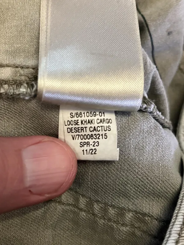 Gap Pants Womens 6 Green Loose Khaki Cargo Twill Relaxed Fit Pockets Casual - Image 10