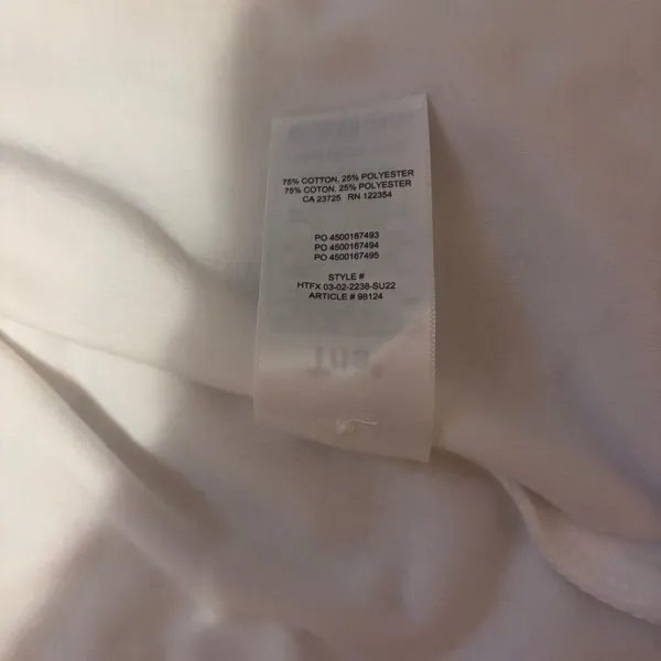 Aritzia Tna Newcastle Shirt Terrycloth White Women’s Medium Cozy Short Sleeve - Image 4