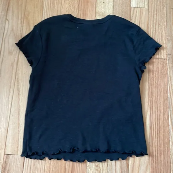 BP Shirt Womens Small Black Crop Top Tee Short Sleeve Cotton Ladies - Image 6